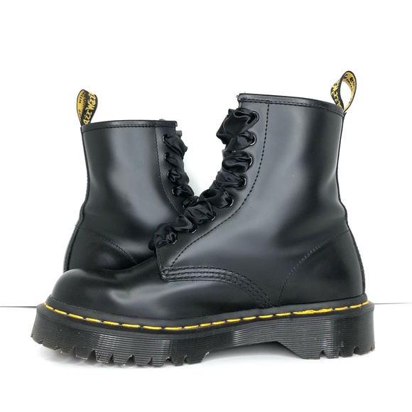 Dr Martens 1460 Bex Smooth Leather Platform Ankle Boots Women’s 7 Shoes - Picture 10 of 12